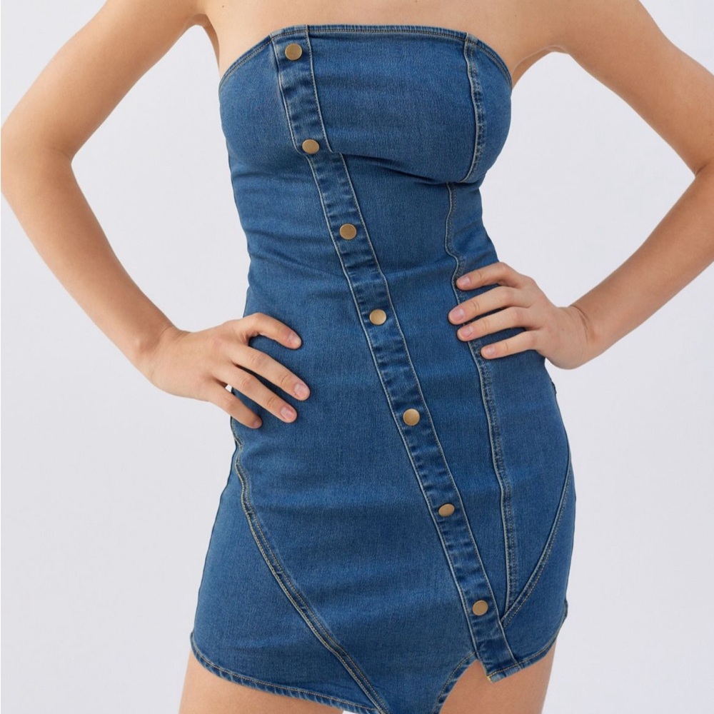 Denim Tube Dress